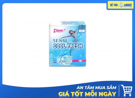 Băng Vệ Sinh Ban Ngày Diana Sensi Cool Fresh Siêu Mỏng Cánh 8 Miếng