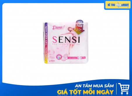 Băng Vệ Sinh Ban Ngày Diana Sensi Siêu Mỏng Cánh 20 Miếng