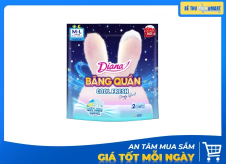 Băng Vệ Sinh Quần Diana Comfy Cool Fresh M/L 2 Miếng