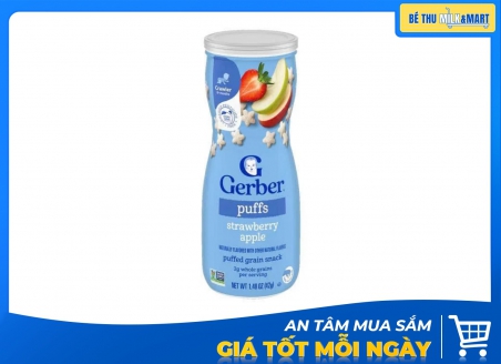 Bánh Ăn Dặm Gerber Puffs Dâu 42g