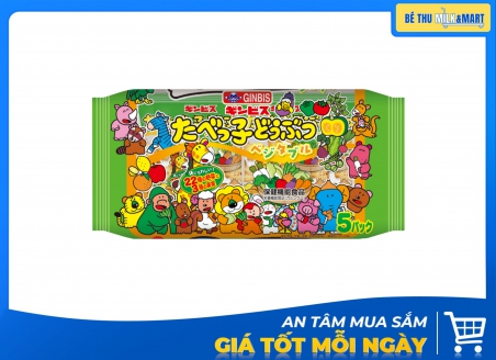 Bánh Ăn Dặm Ginbis Hình Thú Vị Rau Củ 400g