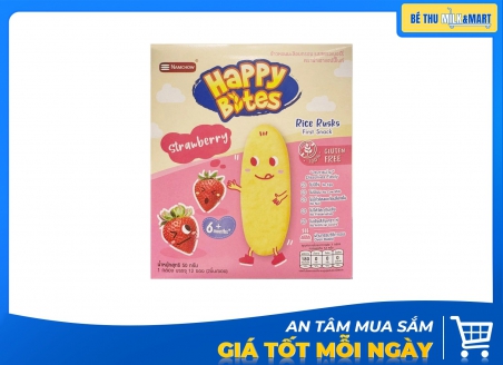 Bánh Ăn Dặm Happy Bite Vị Dâu 50g