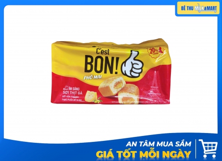 Bánh Ăn Sáng C'est Bon Sợi Thịt Gà Phô Mai 162.4g