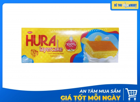 Bánh Bông Lan Hura Layer Cake Bơ Sữa 300g