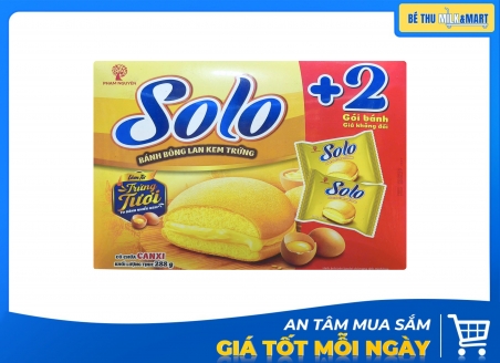 Bánh Bông Lan Solo Kem Trứng 252g KM