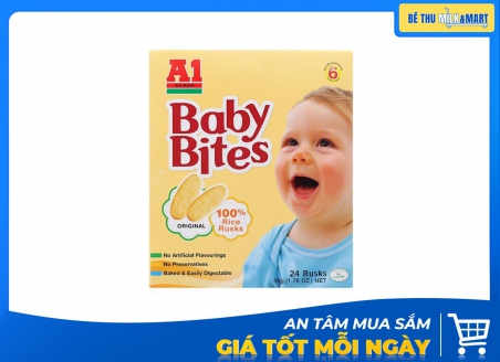 Bánh Gạo Ăn Dặm Happy Bite A1 Vị Truyền Thống 50g