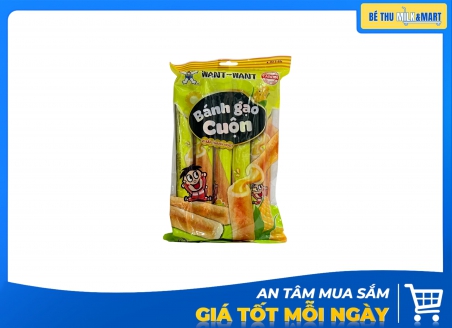 Bánh Gạo Cuộn Want Want Vị Bắp 170g