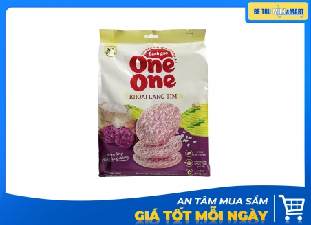 Bánh Gạo One One Khoai Lang Tím 166g