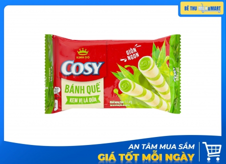 Bánh Xốp Ốc Quế Cosy Lá Dứa 126g