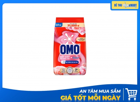 Bột Giặt Omo Comfort Hoa Hồng Pháp 2.6kg