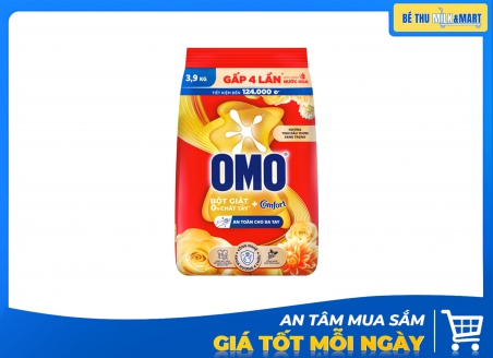 Bột Giặt Omo Comfort Tinh Dầu Thơm Sang Trọng 3.9kg