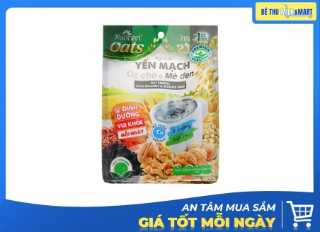 Bột Ngũ Cốc Yến Mạch Óc Chó & Mè Đen Xuân An 400g