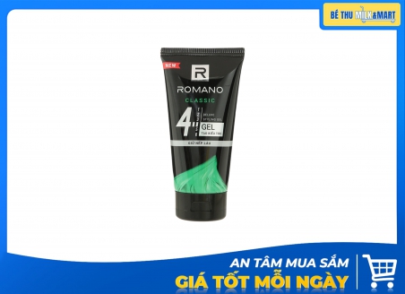 Gel Vuốt Tóc Romano Classic Số 4 Giữ Nếp Lâu 150g