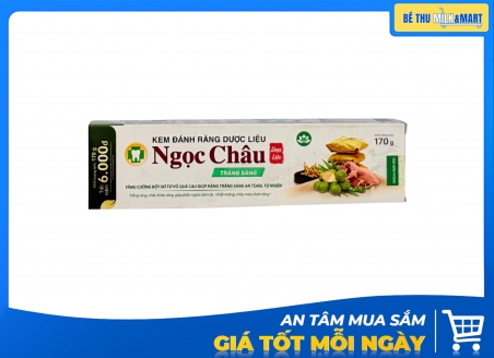 Kem Đánh Răng Dược Liệu Ngọc Châu Trắng Sáng 170g