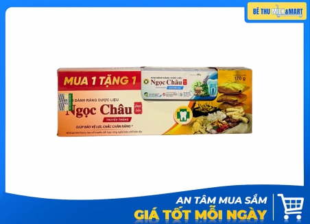 Kem Đánh Răng Dược Liệu Ngọc Châu Truyền Thống 170g Tặng