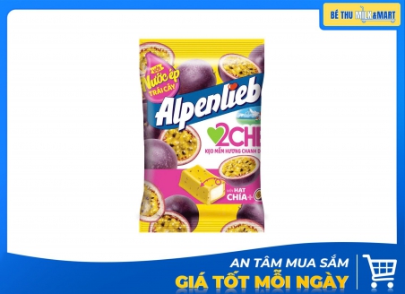 Kẹo Alpenliebe Mềm Chanh Dây Hạt Chia 84g