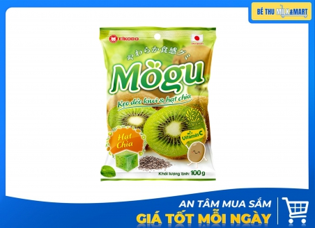 Kẹo Dẻo Mogu Kiwi Và Hạt Chia 100g