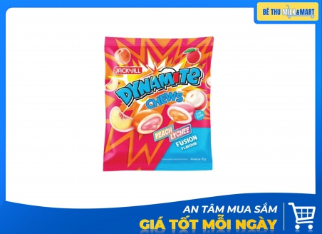 Kẹo Dynamite Chews Có Nhân Hương Đào Vải 125g