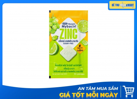 Kẹo ZinC Bổ Sung Kẽm Không Đường Hương Nho Và Chanh
