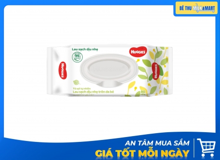 Khăn Ướt Huggies Dịu Nhẹ 80 Tờ