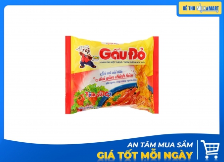 Mì Gấu Đỏ Tôm Và Gà 64g
