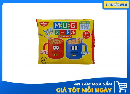 Mì Mug Nissin Hải Sản Nhật Bản 12m+ 23g