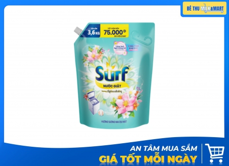 Nước Giặt Surf Sương Mai Dịu Mát 3.6kg