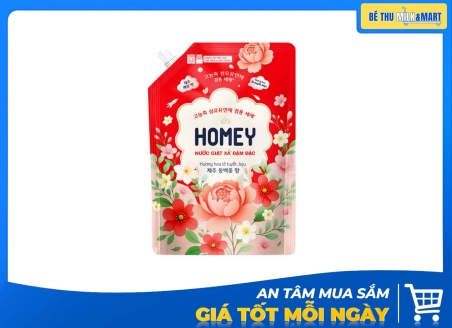 Nước Giặt Xả Homey Hoa Lê Tuyết Jeju 2.9kg