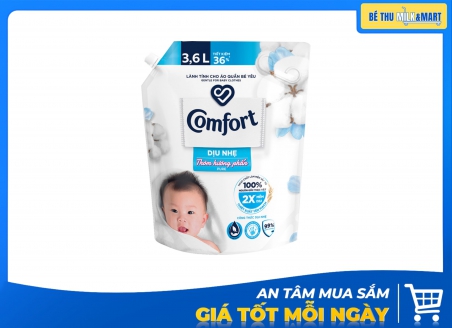 Nước Xả Vải Comfort Dịu Nhẹ Hương Phấn 3.6l