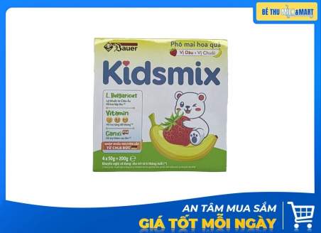 Phô Mai Kidsmix Vị Dâu Chuối 50g