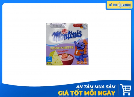Phô Mai Tươi Montinis Hương Dâu 55g