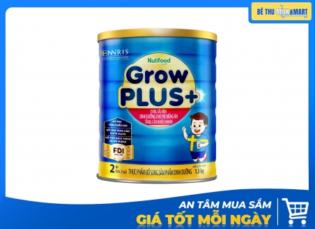 Sữa Bột Nutifood Grow Plus Xanh 2+ 1.5kg