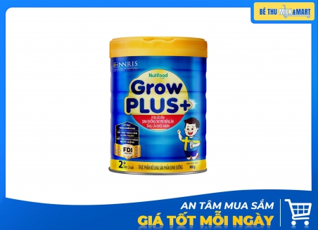 Sữa Bột Nutifood Grow Plus Xanh 2+ 900g