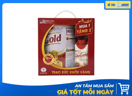 Sữa Bột Nutricare GluGold 850g Tặng 2 Chai