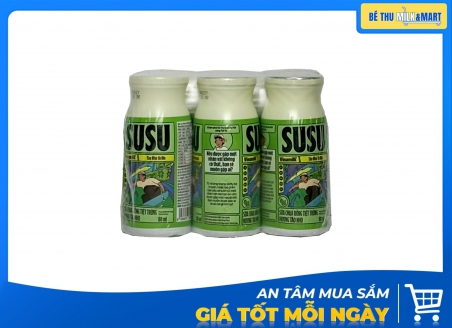 Sữa Chua Uống VNM Susu Hương Táo Nho Chai 80ml