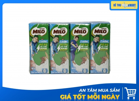 Sữa Lúa Mạch Milo Ít Đường 180ml