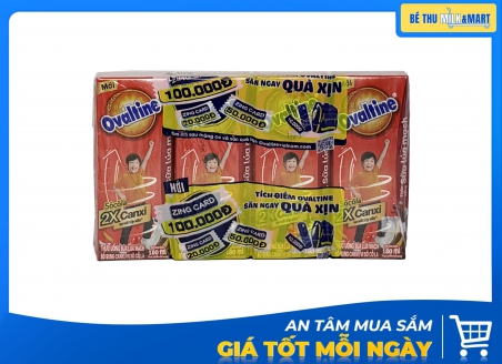 Sữa Lúa Mạch Ovaltine X2 Canxi 180ml