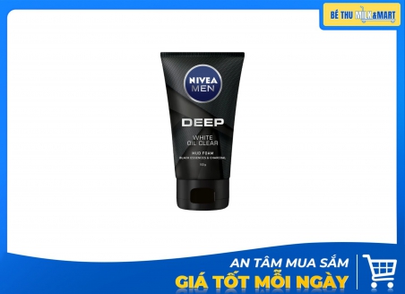 Sữa Rửa Mặt Nivea Men Deep Than Đen Hoạt Tính Sáng Da 100g