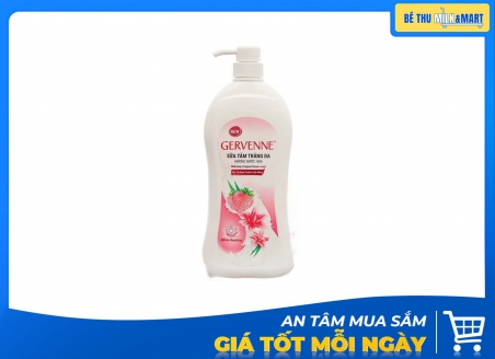 Sữa Tắm Gervenne Dâu Bạch Tuyết 900g Kẹp