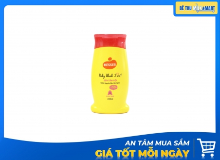 Sữa Tắm Gội Wesser Hổ Phách Hồng 220ml