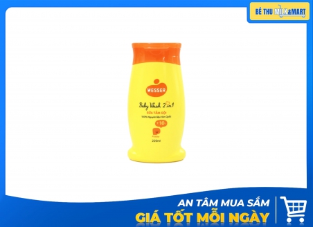 Sữa Tắm Gội Wesser Hương Phấn Cam 220ml