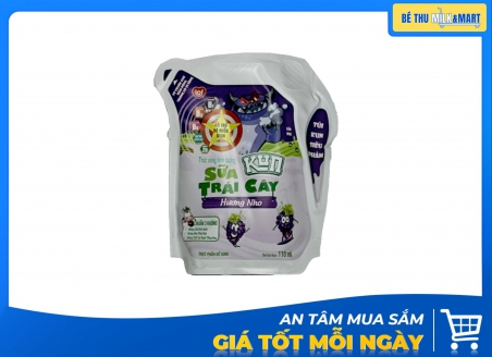 Sữa Trái Cây Kun Hương Nho Túi 110ml