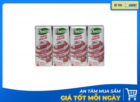 Sữa Trái Cây Yomost Hương Dâu Có Thạch 180ml