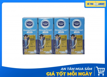 Sữa Tươi Dutch Lady Omega Smart Ít Đường 180ml