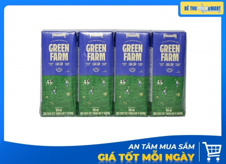 Sữa Tươi VNM Green Farm Rất Ít Đường 180ml
