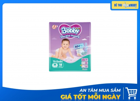 Tã Quần Bobby M 18 Miếng