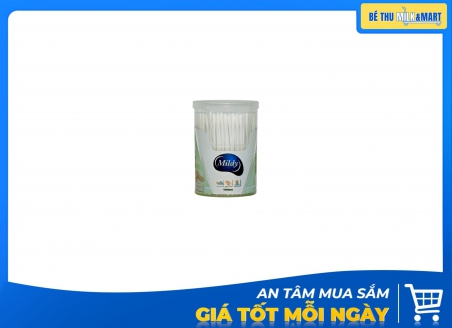 Tăm Bông Vietsun Baby Que Nhựa Hộp Xoay M 180 Que