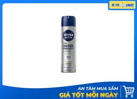 Xịt Khử Mùi Nivea Men Phân Tử Bạc 150ml