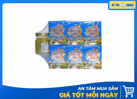 Yến Sào Nest100 Kids Bổ Sung Chất Xơ 70ml Lốc 6 Tặng 1