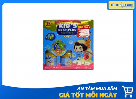 Yến Sào Thiên Việt Kid's Nest Plus Dâu 70ml Hộp 6 Lọ